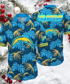 NFL Los Angeles Chargers Polynesian Tattoo Design Hawaiian Shirt