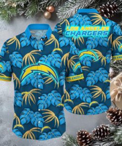 NFL Los Angeles Chargers Polynesian Tattoo Design Hawaiian Shirt