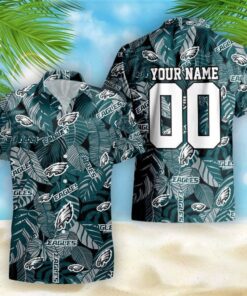 NFL Philadelphia Eagles Palm Tree Hawaiian Shirt Custom