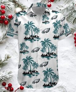 NFL Philadelphia Eagles Palm Tree Hawaiian Shirt, Men’s Short Sleeve Aloha Shirt NFL Philadelphia Eagles Palm Tree Hawaiian Shirt, Men’s Short Sleeve Aloha Shirt