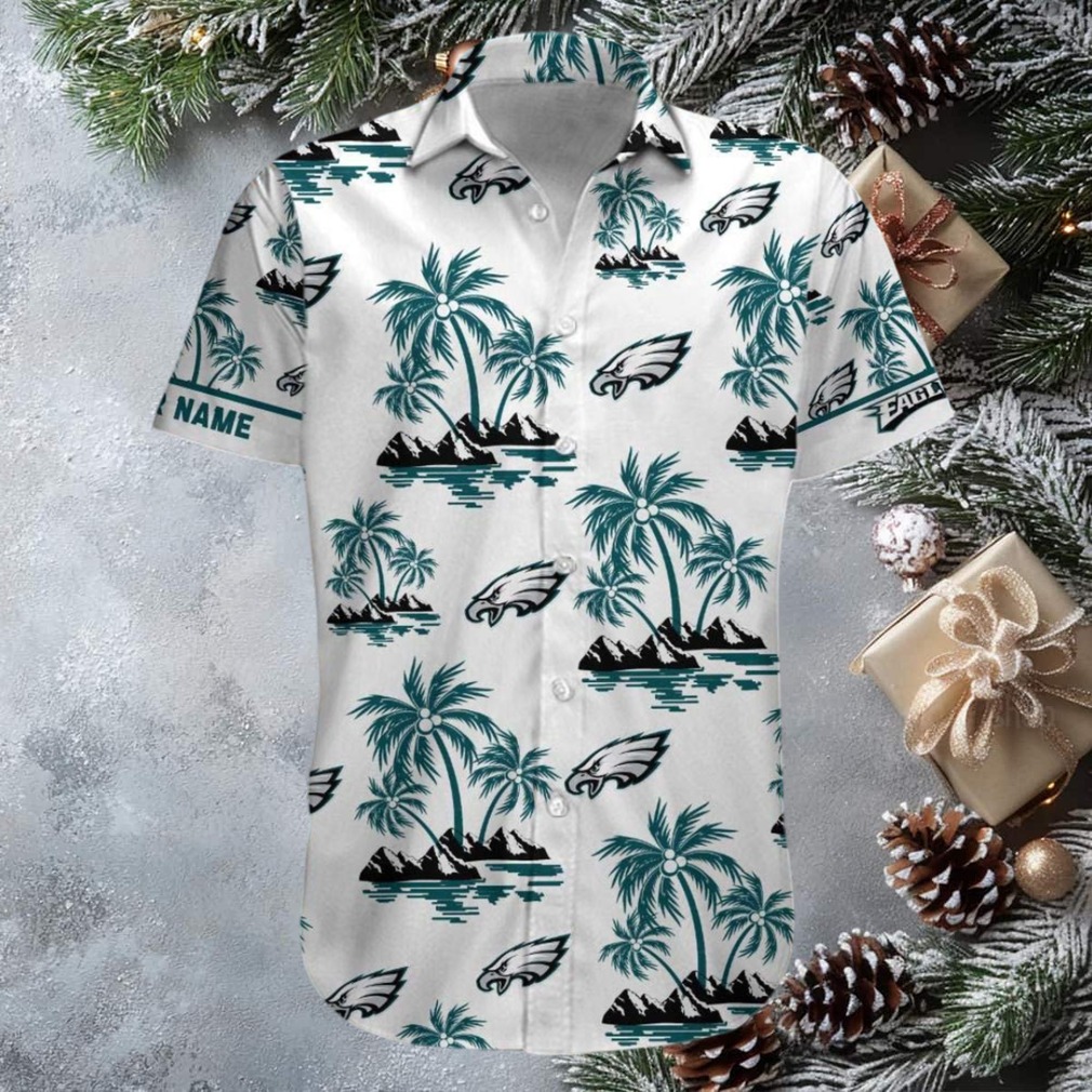 NFL Philadelphia Eagles Palm Tree Hawaiian Shirt, Men’s Short Sleeve Aloha Shirt NFL Philadelphia Eagles Palm Tree Hawaiian Shirt, Men’s Short Sleeve Aloha Shirt