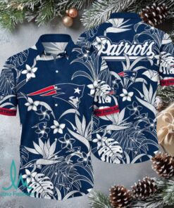 New England Patriots Hibiscus Summer Flower Hawaiian Shirt