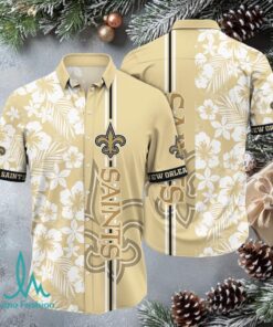 New Orleans Saints Hawaiian Button Up Shirt