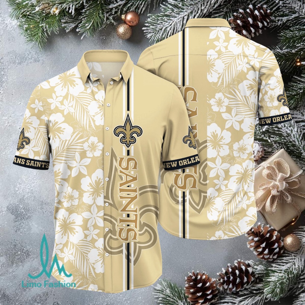 New Orleans Saints Hawaiian Button Up Shirt New Orleans Saints Hawaiian Button Up Shirt