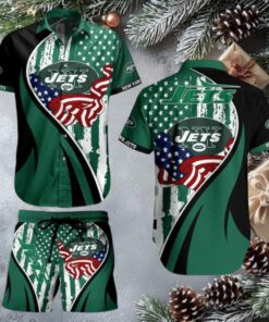 New York Jets NFL Custom Hawaiian Shirt & Shorts Set
