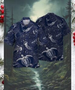 Rip the Tides Starry Sea Life Hawaiian Shirt