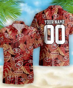 San Francisco 49ers Victory Vacay Button Up Shirt Custom