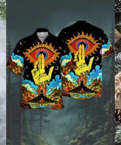 Spooky Season Horror Character Hawaiian Shirt for Men