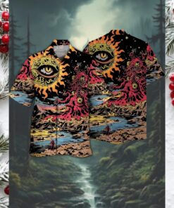 The All Seeing Eye Psychedelic Hawaiian Shirt
