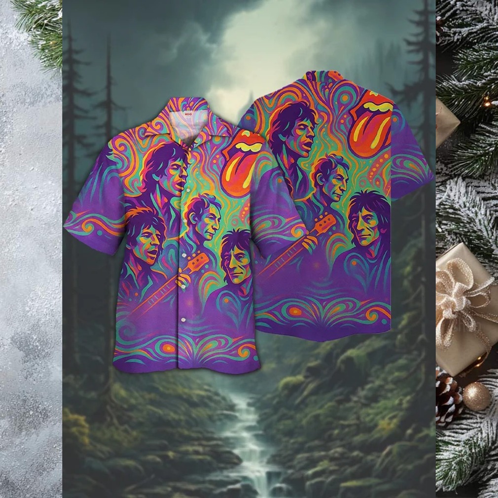 The Rolling Stones Vintage Band Hawaiian Shirt The Rolling Stones Vintage Band Hawaiian Shirt