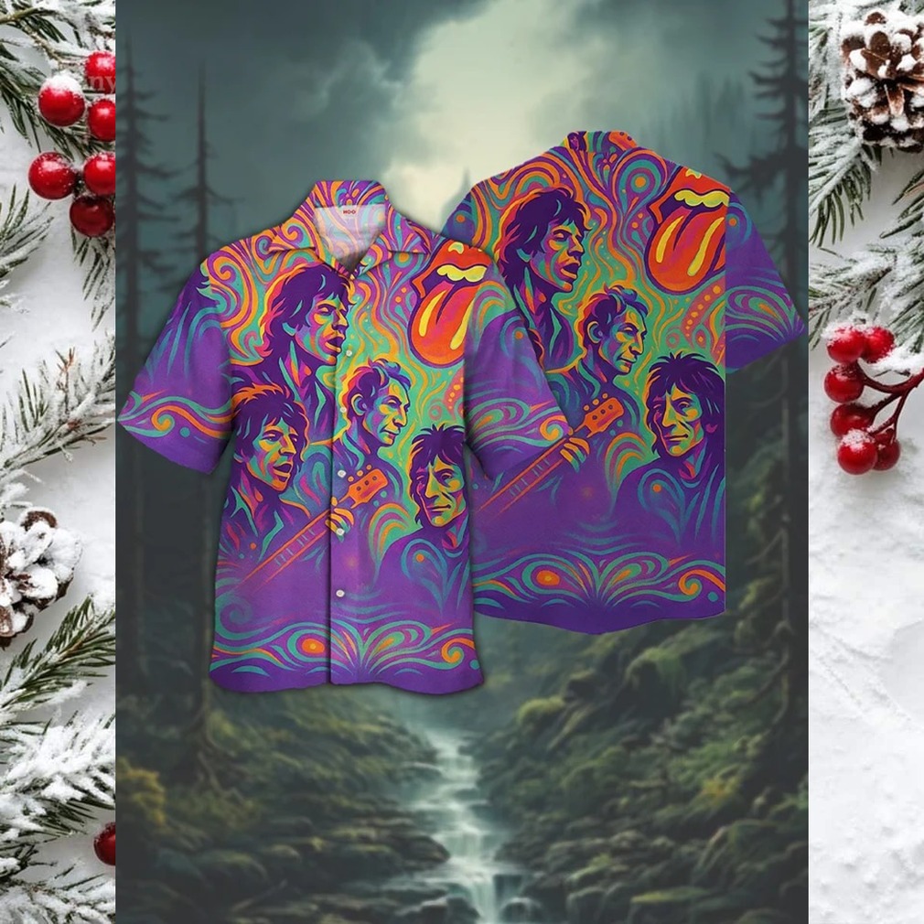 The Rolling Stones Vintage Band Hawaiian Shirt The Rolling Stones Vintage Band Hawaiian Shirt