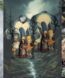 The Simpsons Family Halloween Hawaiian Shirt