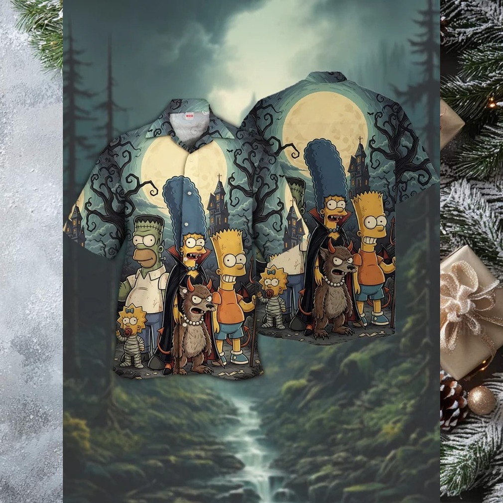 The Simpsons Family Halloween Hawaiian Shirt The Simpsons Family Halloween Hawaiian Shirt