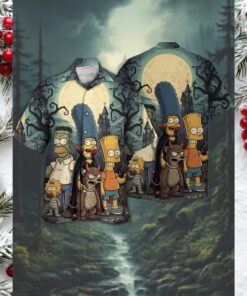 The Simpsons Family Halloween Hawaiian Shirt