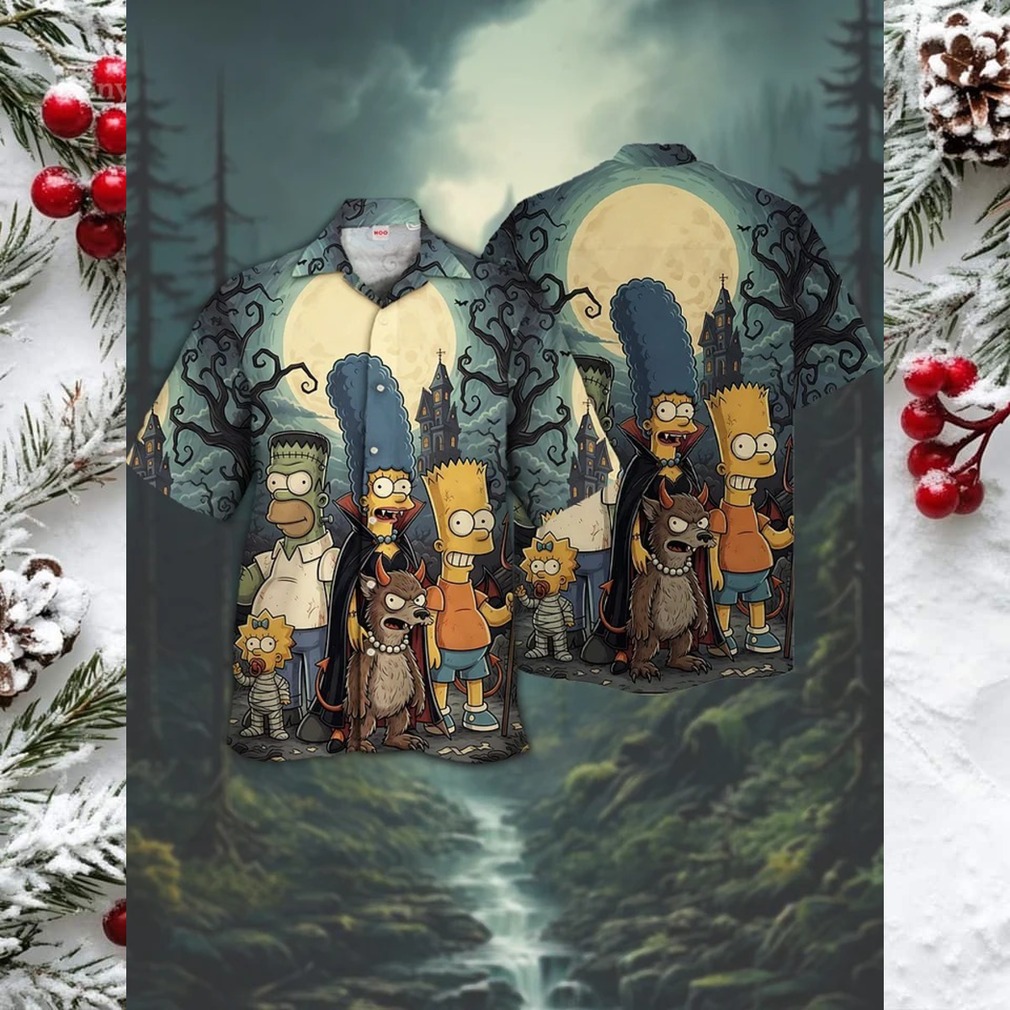 The Simpsons Family Halloween Hawaiian Shirt The Simpsons Family Halloween Hawaiian Shirt