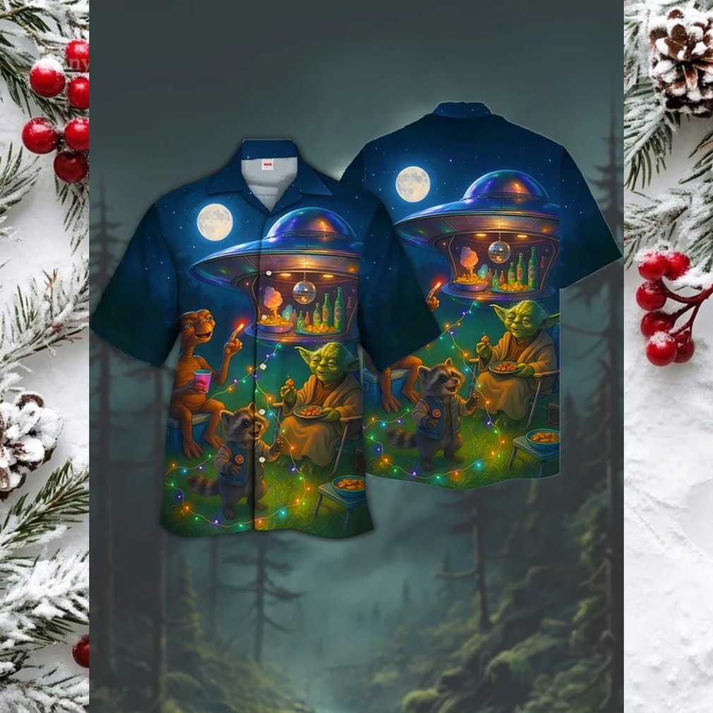 Vibrant Hibiscus & Palm Tree Hawaiian Shirt Vibrant Hibiscus & Palm Tree Hawaiian Shirt