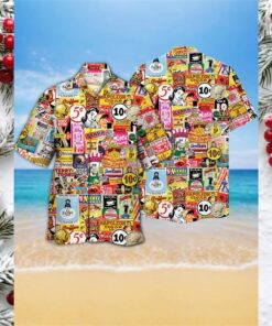 Vintage Nostalgia Advertisement Hawaiian Shirt