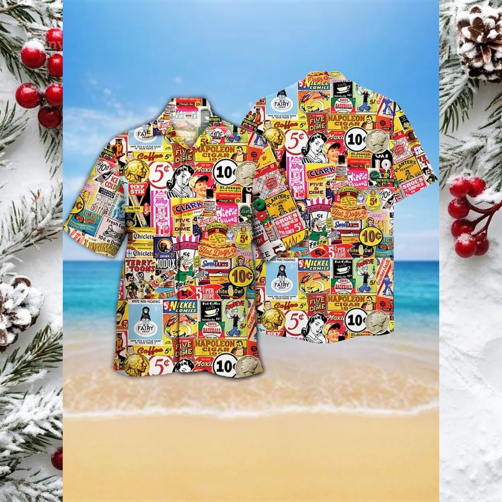 Vintage Nostalgia Advertisement Hawaiian Shirt Vintage Nostalgia Advertisement Hawaiian Shirt