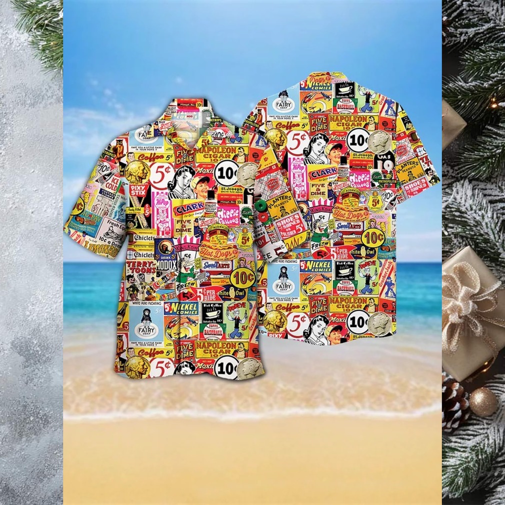 Vintage Nostalgia Advertisement Hawaiian Shirt Vintage Nostalgia Advertisement Hawaiian Shirt