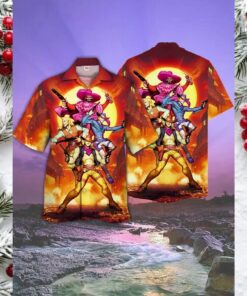 Western Outlaw Cartoon Hawaiian Shirt