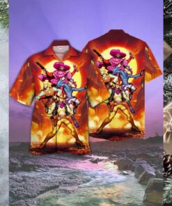 Western Outlaw Cartoon Hawaiian Shirt