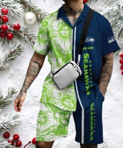 eattle Seahawks NFL Green White Pattern Hawaiian Shirt eattle Seahawks NFL Green White Pattern Hawaiian Shirt