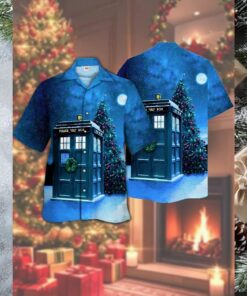octor Who themed Christmas Hawaiian shirt