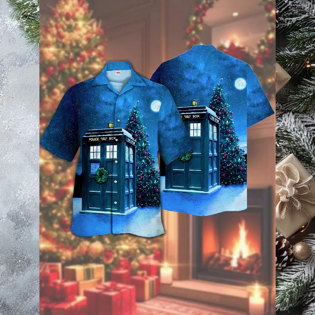 octor Who themed Christmas Hawaiian shirt octor Who themed Christmas Hawaiian shirt