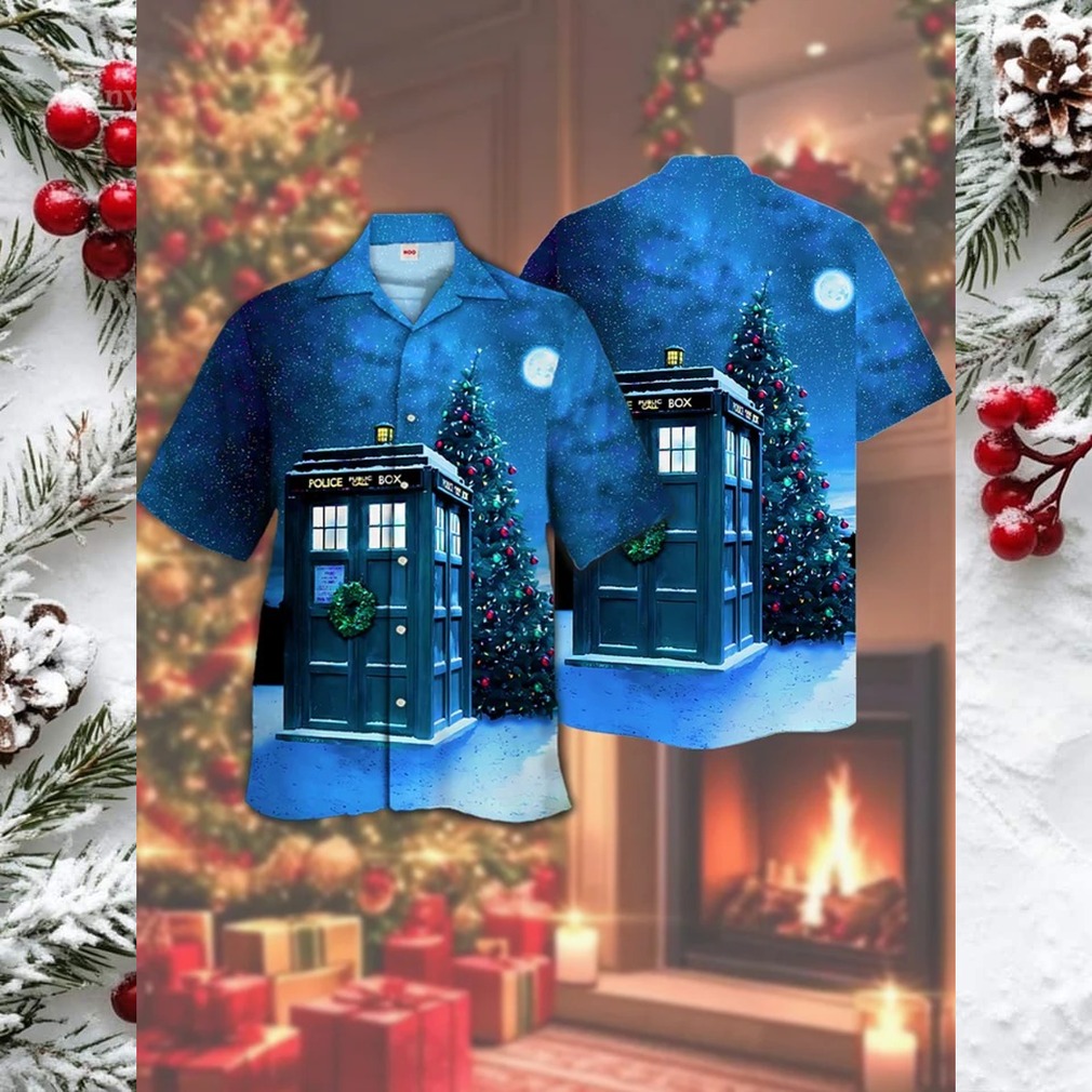 octor Who themed Christmas Hawaiian shirt octor Who themed Christmas Hawaiian shirt